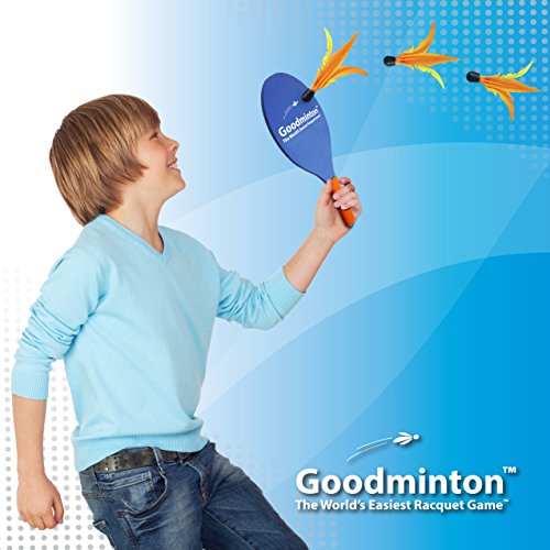 Goodminton | The World's Easiest Racket Game | An Indoor Outdoor Year-Round Fun Racquet Game for Boys and Girls | Gift Box Packaging
