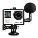 Saramonic Go-Mic Professional Mini Stereo Ball Travelling Microphone GoPro Mic with Windshield for Gopro Hero4 Hero3 Hero3+ Action Cameras