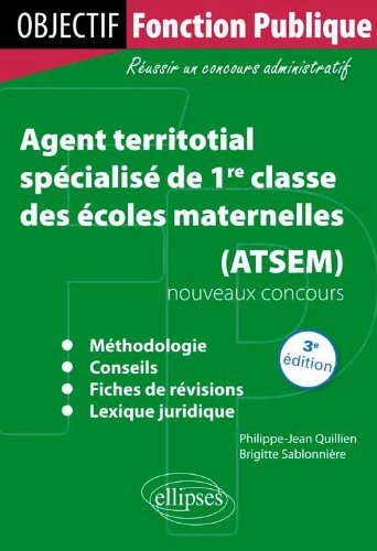 Agent territorial spécialisé de 1re classe des écoles maternelles, ATSEM