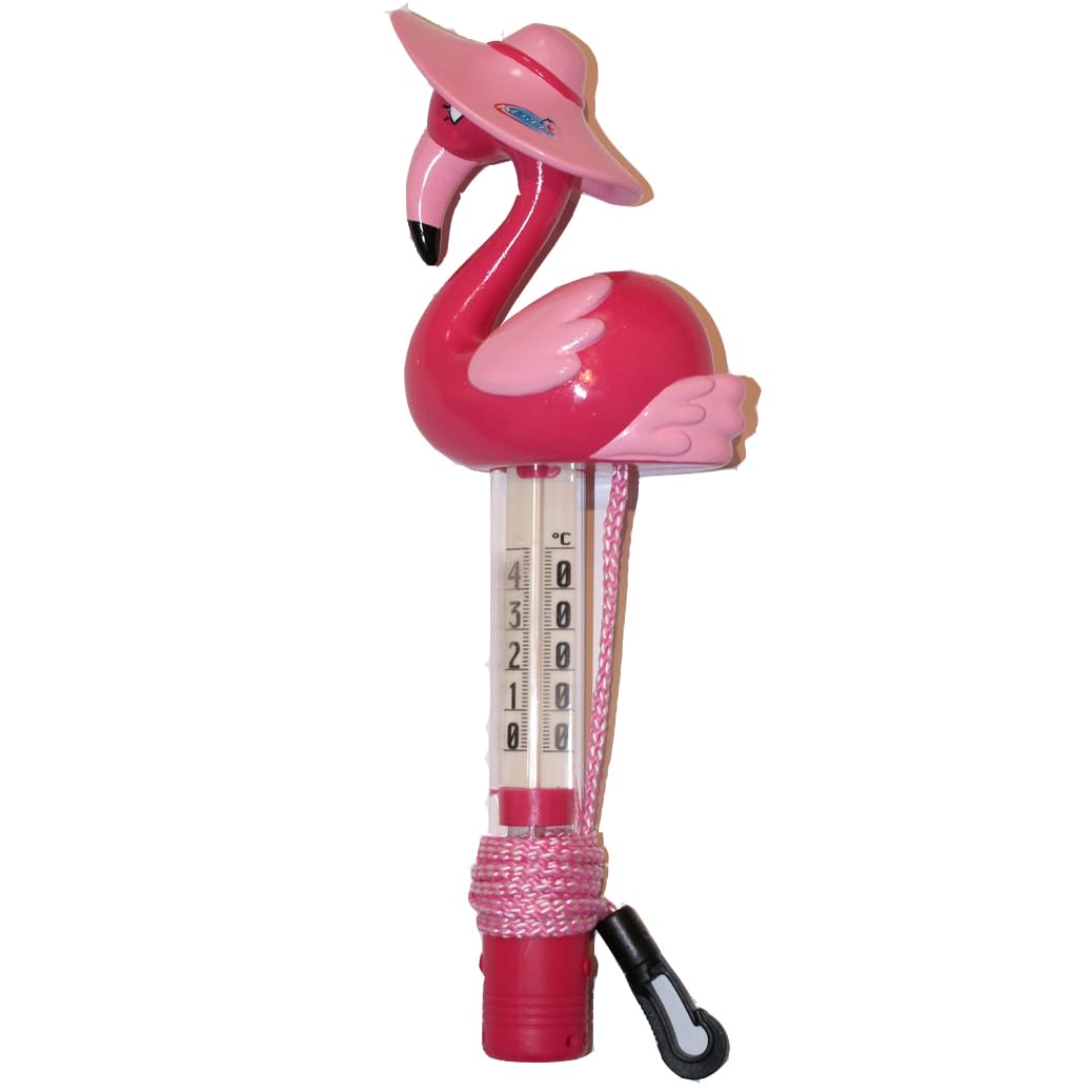 Kerlis Flamingo Swimming Pool Thermometer Pink