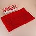 KLOUD City® Red anti-slip microfiber carpet / doormat / floor mat / bedroom / kitchen area rug carpet (31