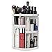 Etmury Makeup Organizers and Cosmetic Storage Holder for Bathroom Vanity Countertop 360 Rotating Adjustable Detachable Make Up Accessries Display Shelf, Round White