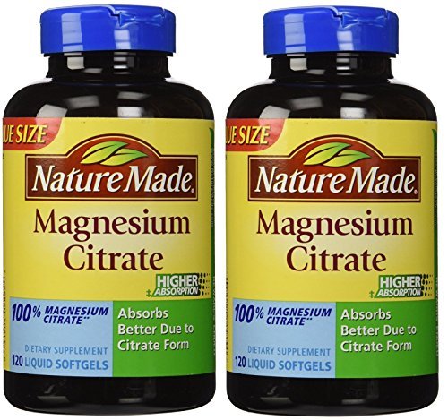 Nature made magnesium citrate softgels, 120 count (pac…