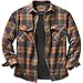 Legendary Whitetails Archer Flannel Thermal Lined Shirt Jacket for Men, Quilted Insulated Work Outerwear Coat-Discontinued, Tabasco Plaid, Large