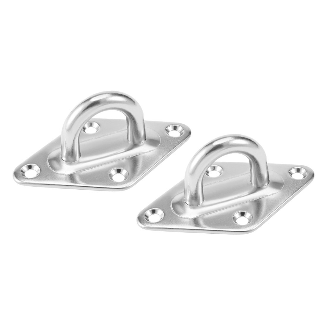 Sourcingmap 316 Stainless Steel 10mm Thick Ring Sail Shade Pad Eye Plate Marine Boat Rigging 2pcs