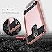 Circlemalls LG K20 Plus Case, LG K20 V Case, LG Harmony Case, LG Grace Case, 2-Piece Style Hybrid Shockproof Hard with [Premium Screen Protector] Stylus Touch Screen Pen (Rose Gold)