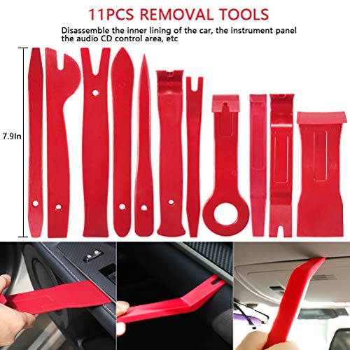 AUTDER Trim Removal Tool Set 52Pcs, Car Trim Puller Tool Kit, Plastic