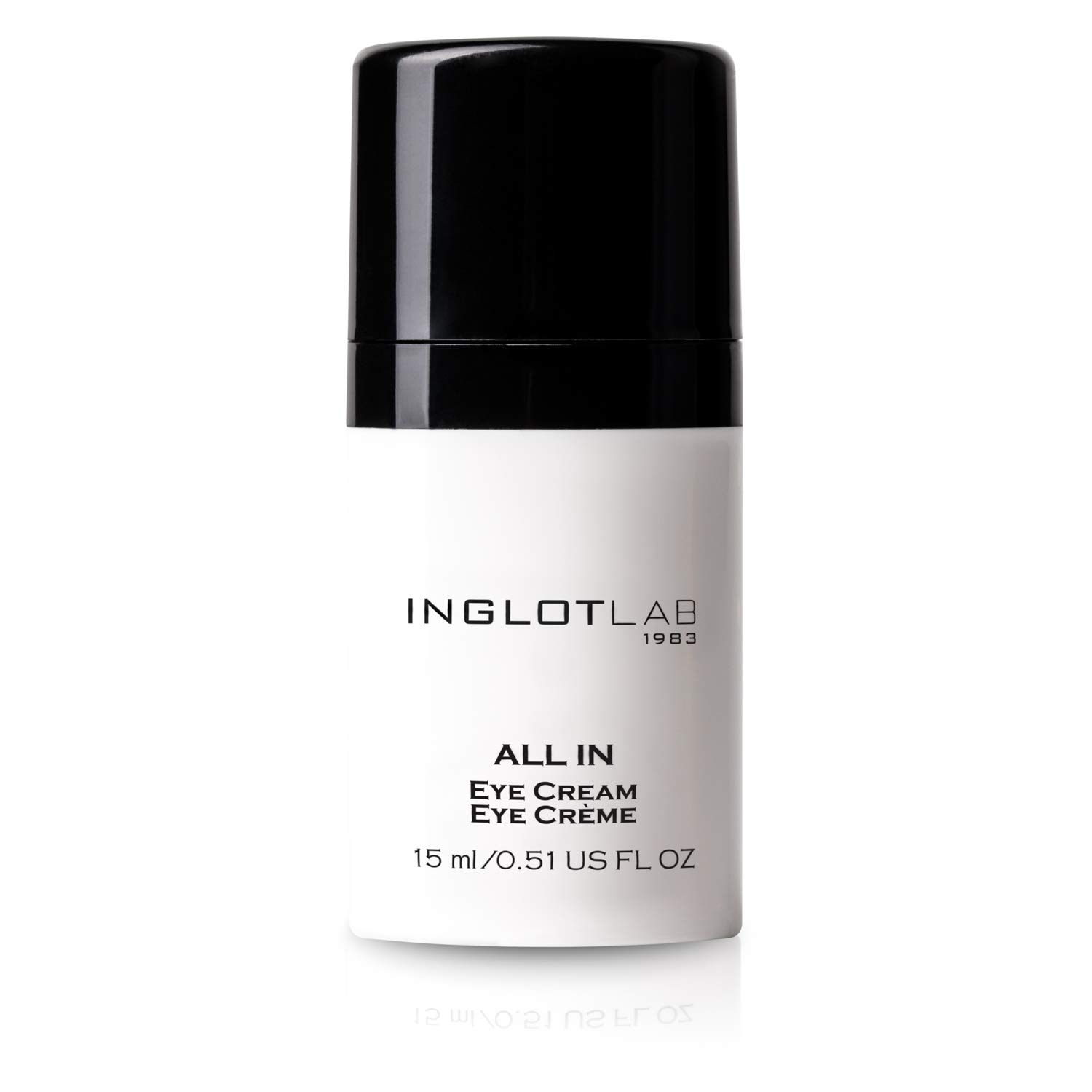 INGLOT All In Eye Cream - Intensely moisturising cream with hyaluronic acid, caffeine and vitamins to reduce dark circles and puffiness for younger looking skin | 15 ml