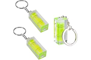 SIZIKJXGHWYI 3Pcs Keychain Spirit Bubble Level Mini Pocket Tool 15x15x40mm Spirit Levels Measuring Layout Tools