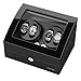 TRIPLE TREE Newly Upgraded Watch Winder, for Automatic Watches, Wood Shell Piano Paint Exterior and Extremely Silent Motor, with Three Dimensional Watch Pillows, Suitable for Wrist from 28 to 50mm