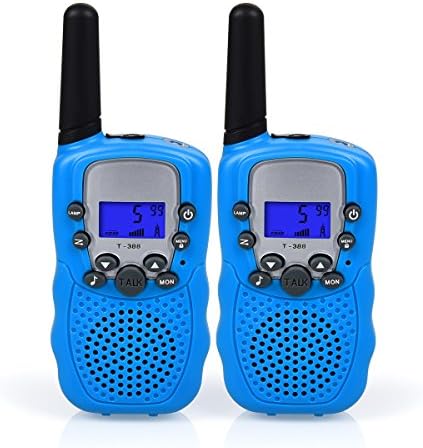 Swiftion Kids Walkie Talkies Long Range Two Way Radios 22 Channel Walky Talky FRS Walkie Talkies for Kids (Blue, Pack of 2)