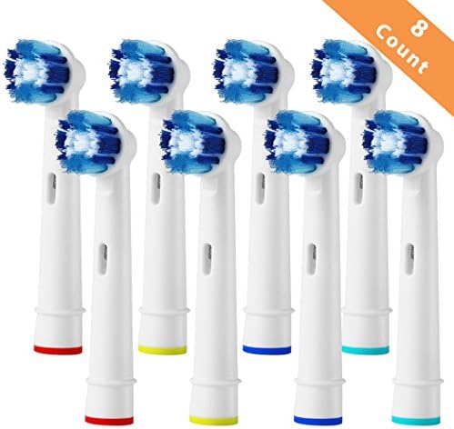 Toothbrush Replacement Heads Soft Refills for Oral-B Electric Toothbrush Pro 1000 Pro 3000 Pro 5000 Pro 7000 Pro-Health Precision Clean 8Pcs