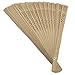 eoocvt 48pcs Summer Vintage Folding Bamboo Wooden Carved Hand Fan Wedding Bridal Party