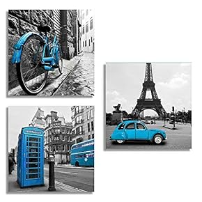 3 Piece Canvas Wall Art for Living Room Bedroom Home Artwork Popular Art Paintings Ready to Hang - 12"x12"x3 Panels