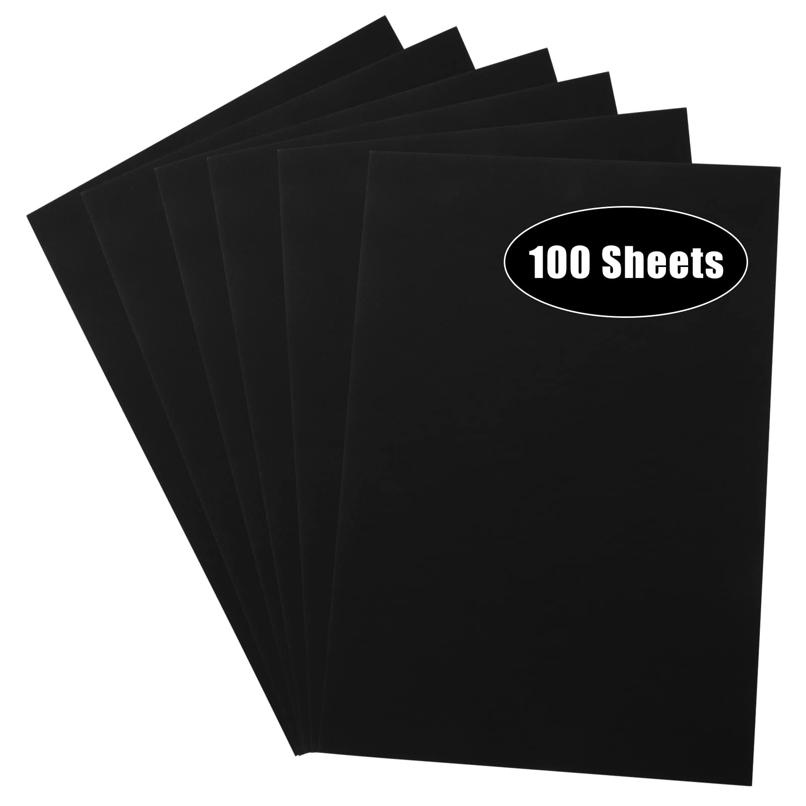 AKOLAFE A3 Black Card 100 Sheets Black Paper A3 Size Cardboard, 250GSM Thick Card Stock for Cards Making, Arts and Crafts DIY