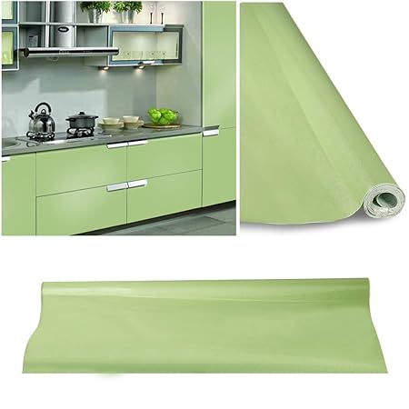 KINLO 0.61 * 20M PVC Pegatina de Mueble Papel Pintado Verde ...