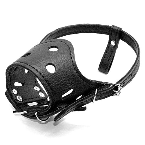 Didog - adjustable leather dog muzzle - breathable l si…