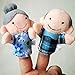 GOTD 6Pcs New Soft Family Member Puppet Baby Finger Plush Toys LOVE Warm Gift