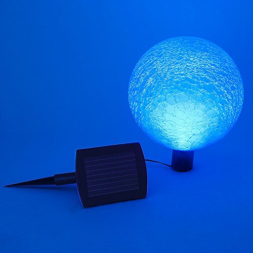 Achla Designs G10-T-F 0000 Solar Powered Colored Glass Globe Light - Outdoor Decor For Garden, Pa, Teal