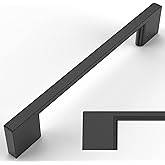 Amerdeco 10 Pack Matte Black Cabinet Pulls 5 Inch(128MM) Hole Centers Kitchen Cabinet Handles Cabinet Hardware Kitchen Handle