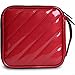 32 Capacity Pu Leather Cover CD / DVD Wallet, Various Colors - Red