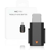 ubrokeifixit for Mic Mini Mobile Phone Adapter iOS Lighting Adapter Replacement for DJI Mic Mini,Support for iOS Phone 11,12,13,14,XS Max,PC,Mac(NOT for DJI Mic 1/2)