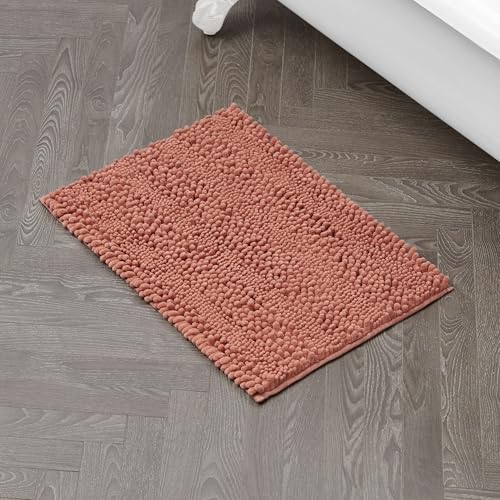 Laura Ashley – Astor Chenille Bath Mat | 100% Polyester | Premium Bathroom Déco…