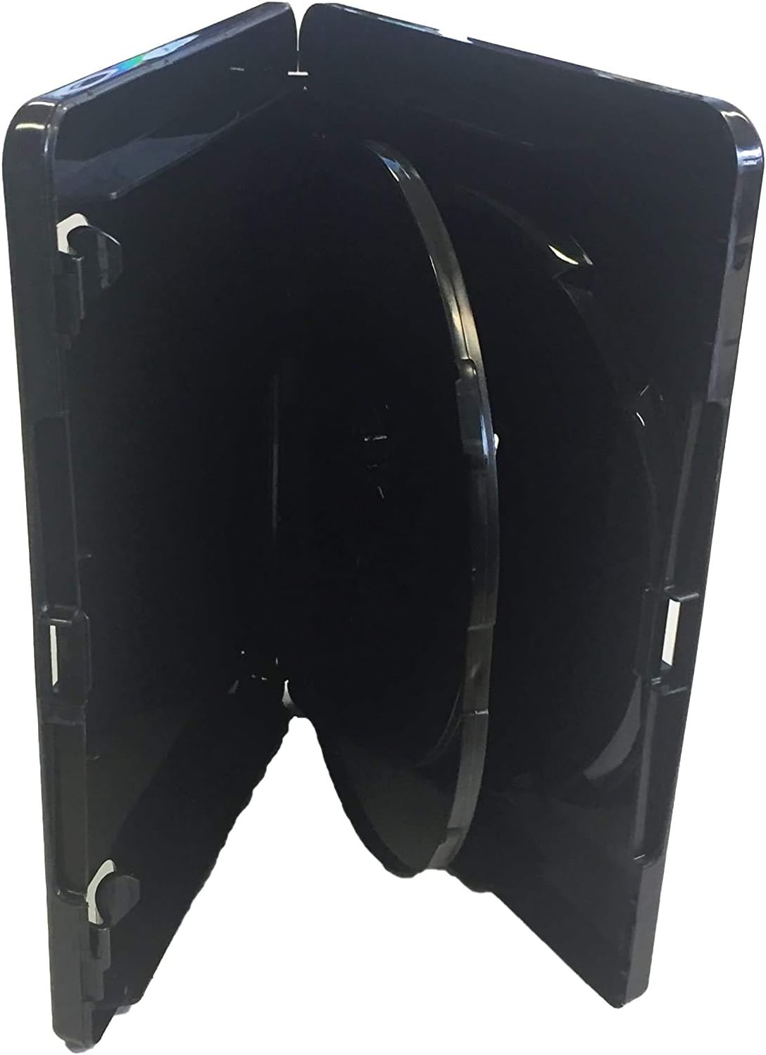 Vision Media® - 10pcs x 4K Ultra Triple HD Black Blu Ray Case- Stores any DVD/Blu Ray/Games Disc - Image 3