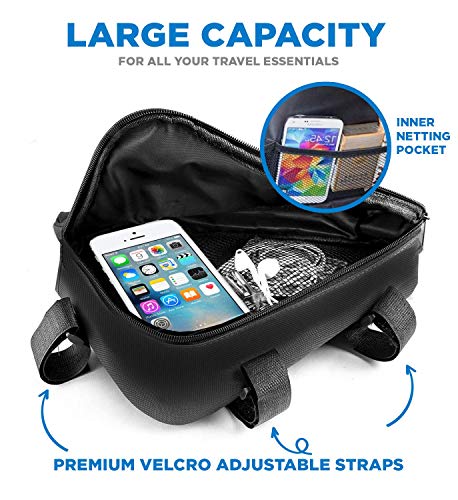 image for Colux Sport Triangle Bike Bag & Handlebar Phone Holder - Weatherproof 