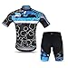 Lixada Men’s Cycling Jersey Set Breathable Quick-Dry Short Sleeve Biking Shirt and Gel Padded Shorts MTB Cycling Outfit Setthumb 2