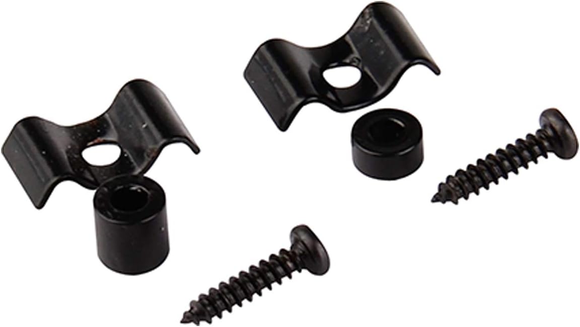 Musiclily Vintage Guitar String Trees String Guides Retainers for Strat Tele Style Electric Guitar Black(Set of 2) - Image 4