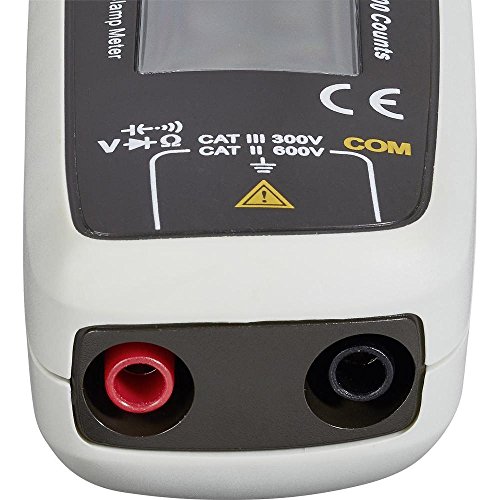 Voltcraft Current Clamp Meter VC330; CAT II 600 V, CAT III 300 V, 2000 Counts, Compact and Robust, AC/DC Current Reading, Multimeter Functions, True RMS Readings, Resistance Reading - Thumbnail 3