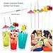 78pcs Hawaiian Aloha Party Decorations Aloha Banners with Flamingo Topper Pineapple Balloons Tropical Palm Leaves Umbrella Straws for Summer Luau Birthday Party Supplies