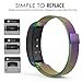 Samsung Gear Fit2 / Gear Fit2 Pro Watch Band, MoKo Milanese Loop Stainless Steel Mesh Bracelet Smart Watch Strap + Connector for Samsung Gear Fit 2 SM-R360 / Gear Fit 2 Pro Smart Watch, Colorful