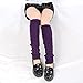 2 Pairs Womens Winter Warm Cable Knit Leg Warmers Knitted Crochet Long Knee Socks