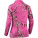 Legendary Whitetails Ladies Performance Camo 1/4 Zip Mock Pink Medium