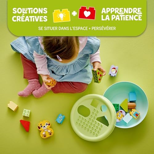 Duplo Shape Sorter: Puppy House - Educational Sorting Toy for Toddlers, with Colourful Bricks in Various Shapes - Fine Motor Skill Development Set for 18 Month Old Girls & Boys - 10441