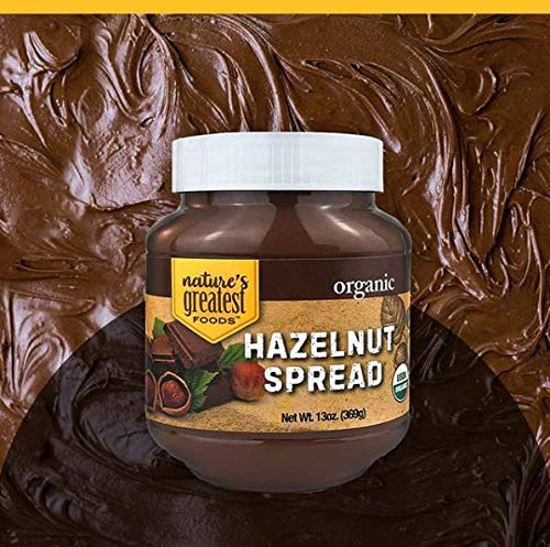 Nature's Greatest Foods, Organic Hazelnut Spread, 13-Ounce