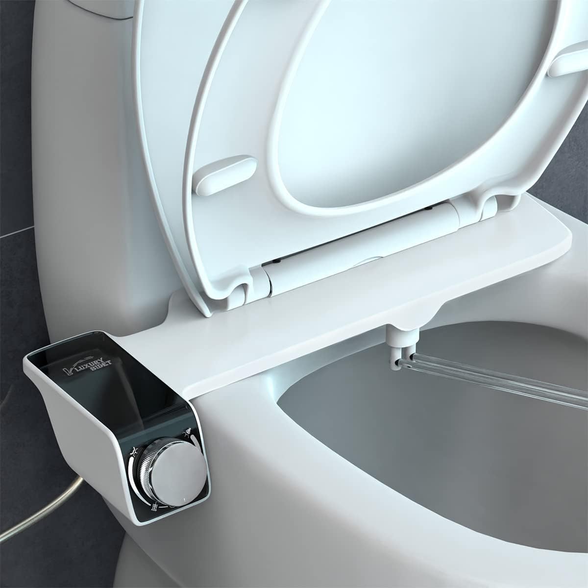 YanBan Bidet Attachment for Toilet, Cold Water Bide with Self Cleaning Dual Nozzle (Frontal & Rear Wash) for Posterior, Feminine Wash, Easy to Install