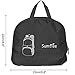 Sumtree 35L Ultra Lightweight Foldable Packable Backpack , Men and Women Durable Light Hiking Cycling Sports Travel Daypack , Water Resistant (Black with Grey Zipper)