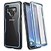 YOUMAKER Crystal Clear Case for Galaxy Note 9, Full Body with Built-in Screen Protector Heavy Duty Protection Slim Fit Shockproof Rugged Cover for Samsung Galaxy Note 9 (2018) 6.4 inch - Blue/BK
