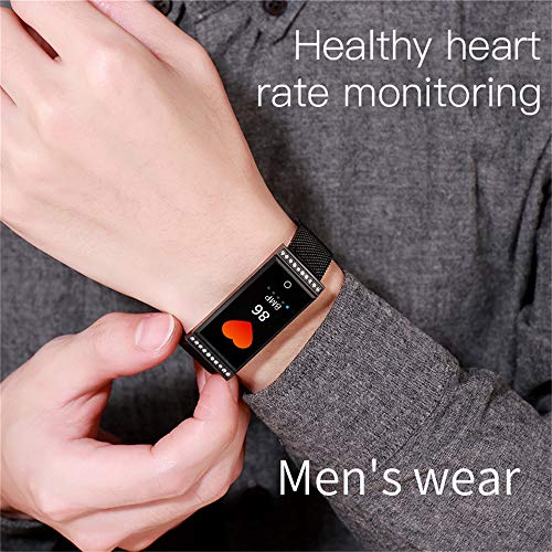 WoCoo Smartwatch IP68-Waterproof 0.96 inch Touch Screen Tracker Heart Rate Monitor Sleep Monitoring Smart Sports Watch（Black） - Thumbnail 2