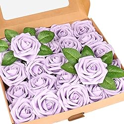Gooriinet Artificial Flowers 25pcs Real Looking