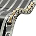Urban Jewelry Industrial Greek Pattern 316L Stainless Steel Link Cuff Bracelet for Men (Gold, Silver)