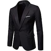 Cloudstyle Mens Casual Slim Fit Suit Jacket 1 Button Blazer Daily Business | Sport coat with multiple colors easy to pair with basic shirt to creat versatile looks for office homecoming wedding travel