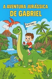 Livro O mundo jurassico de Gabriel