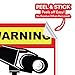 Video Surveillance Camera Sticker Sign - 10 Pack Decal - Home Business Alarm System Stickers - (4)5½