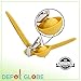 Lemon Juicer Squeezer Zinc Alloy Yellow With Silicone Handles 15' Length - By Depot Globe
