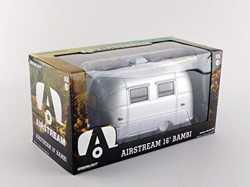 Greenlight 18224 Airstream Bambi 16' Camper Trailer Silver for 1/24 Scale Model Cars and Trucks 1/24 Diecast Model