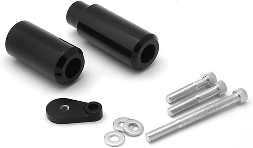 Liquor Motorcycle New for 2005-2006 Kawasaki Ninja ZX6R ZX6RR 636 Black Pair 2 Pieces Frame Sliders Screws Set